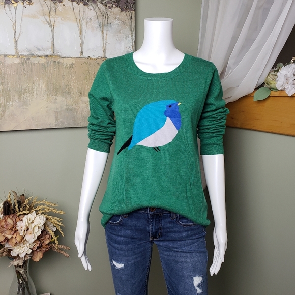 Garnet Hill Sweaters - Garnet Hill Bird Sweater